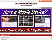 Tablet Screenshot of lessonswithtroy.com
